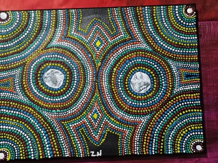 Vibrant Harmony: A Dance of Colorful Circles and Textures