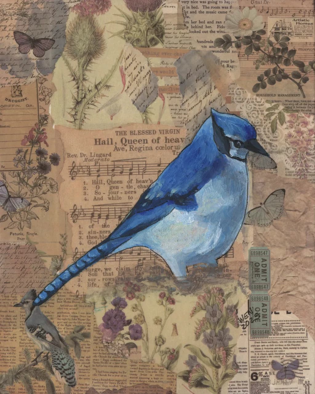 Whispers of Nature: A Blue Jay's Journey Through Time and Memory