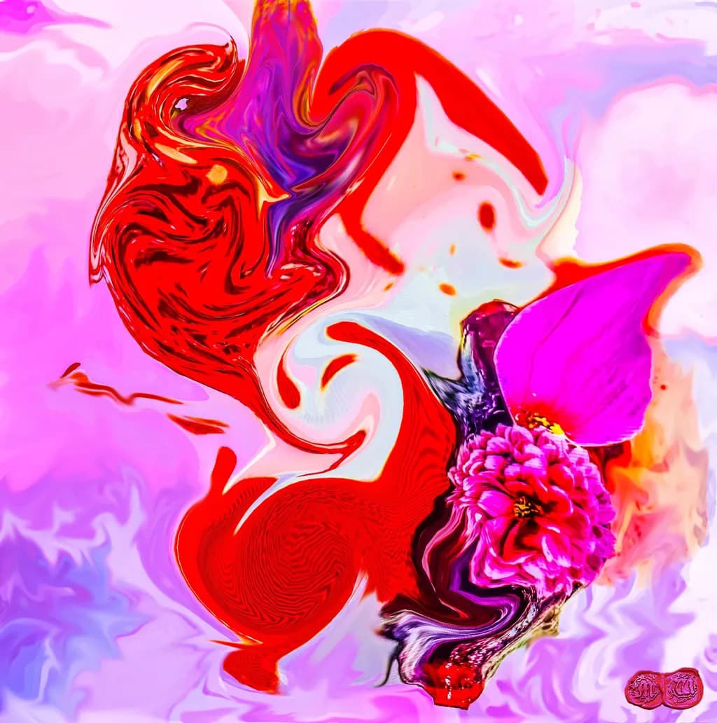 Vibrant Whirl: A Dance of Color and Emotion