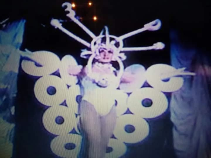 Whimsical Elegance: A Dazzling Dance of Light and Form in Couture Performance Art