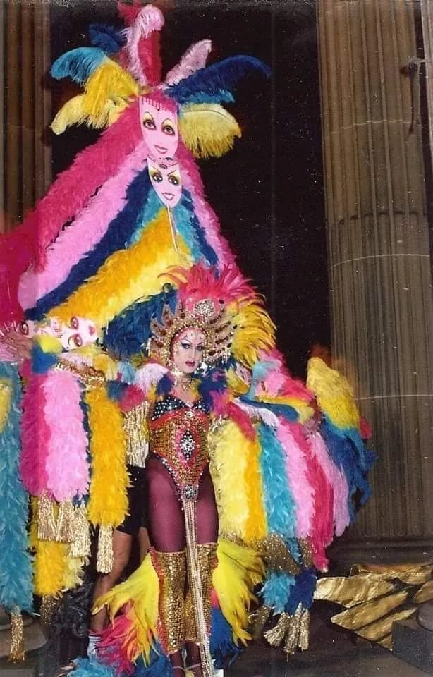 Vibrant Carnival Dreams: A Dazzling Display of Color and Culture in Feathered Splendor