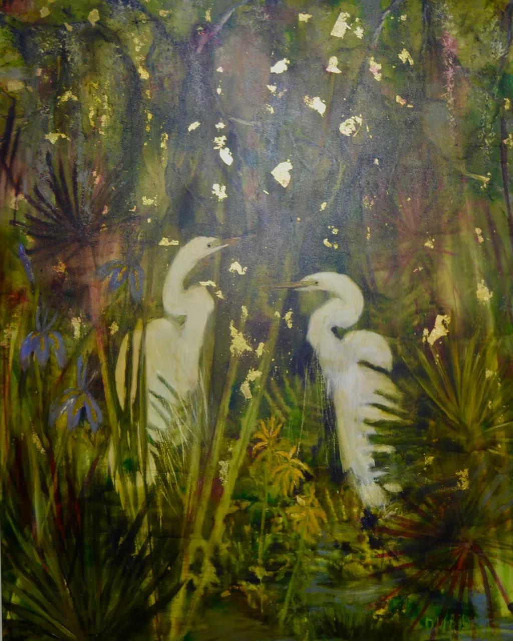 Whispers of the Wetlands: A Dance of Elegance and Nature's Gold