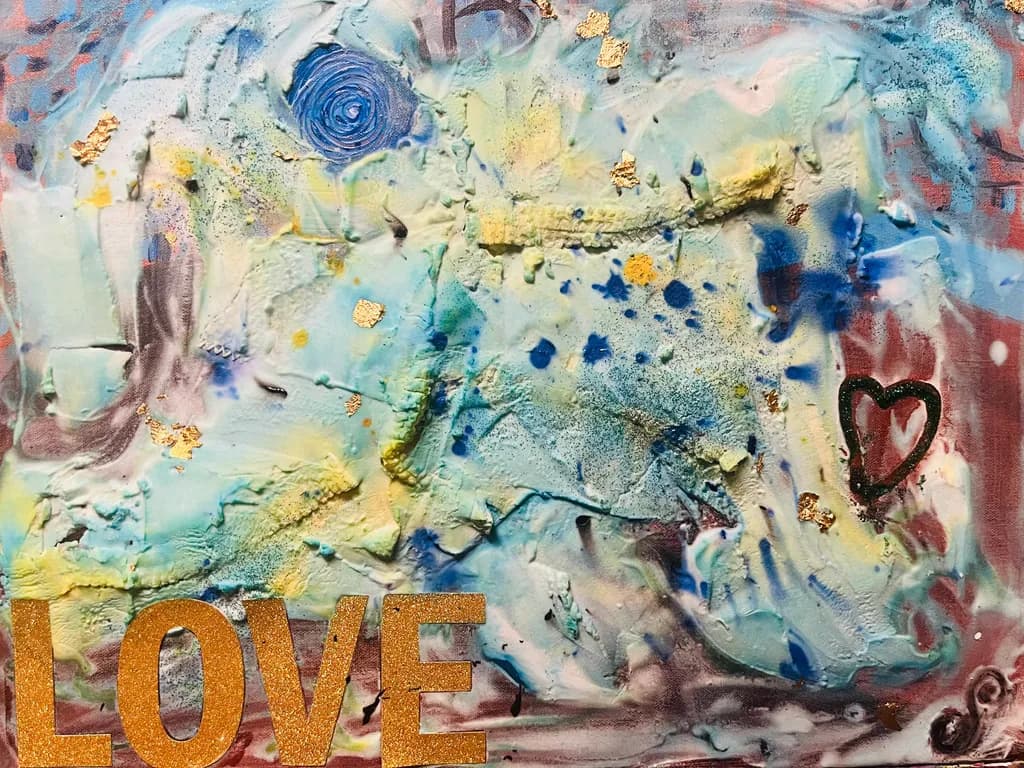 Textured Love Canvas