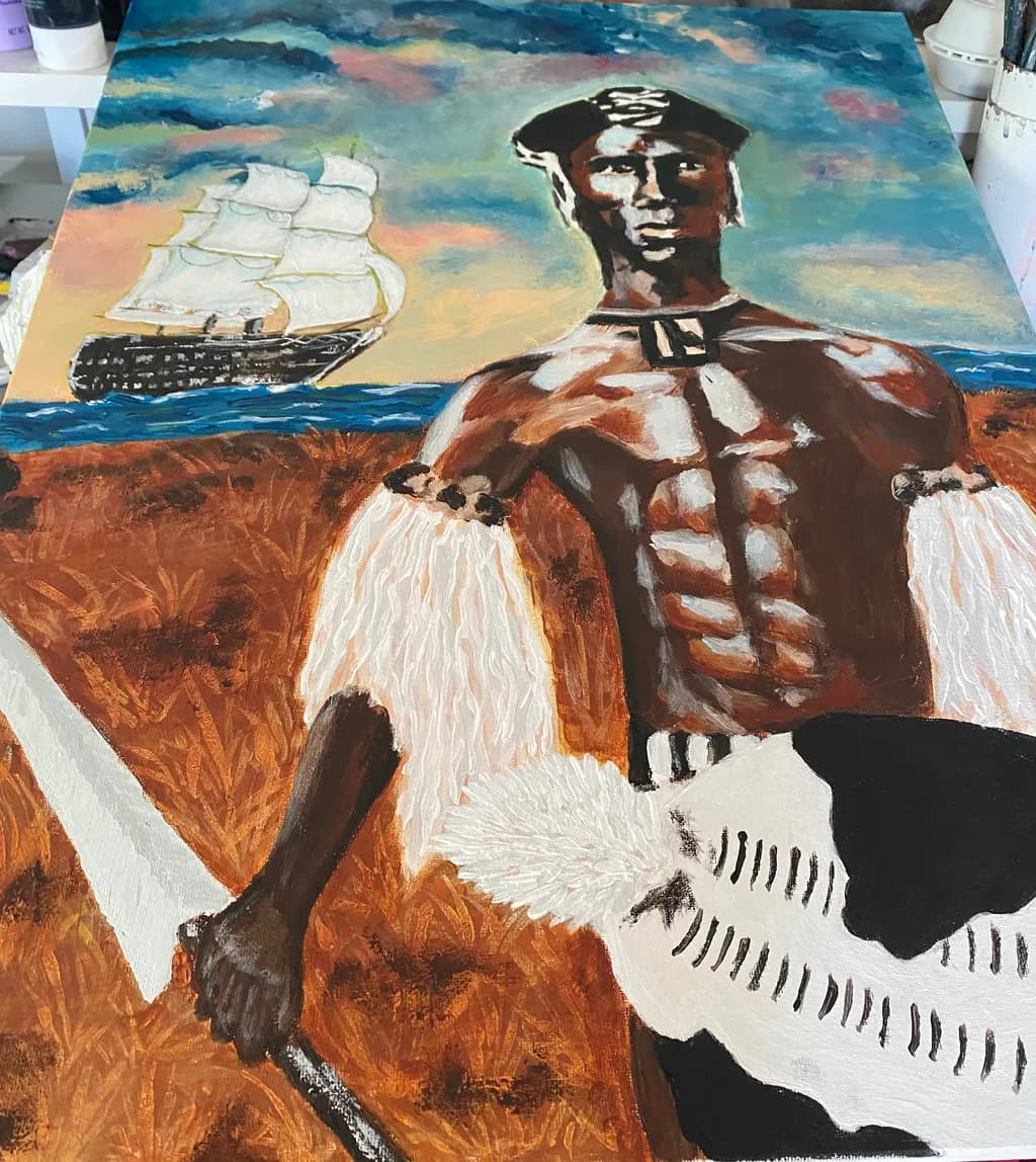 Warrior's Legacy: A Tribute to Strength and History in Artistry