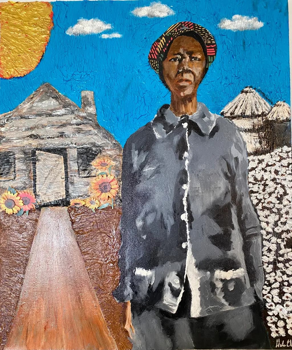 Resilience in Color: A Portrait of Strength and Heritage Amidst Nature's Embrace