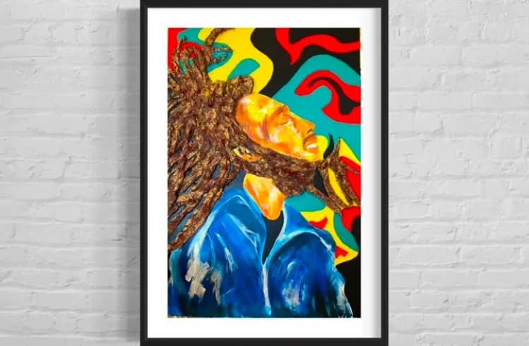 Vibrant Reverie: A Celebration of Spirit and Freedom in Colorful Expression