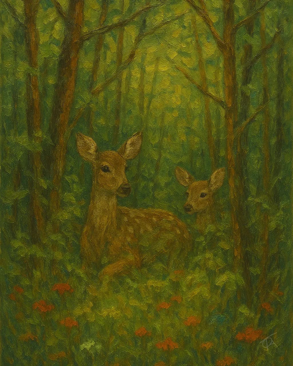 Deer in Woods
