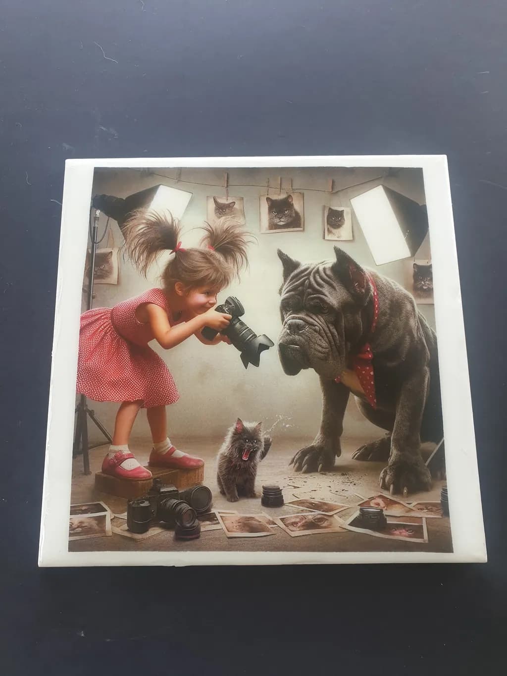 Whimsical Moments: A Young Photographer's Adventure with Furry Friends in the Studio