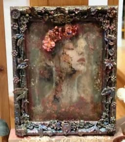 Antique Floral Portrait