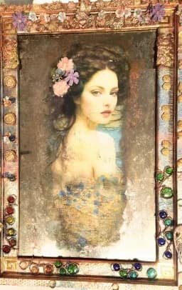 Flower-Adorned Portrait