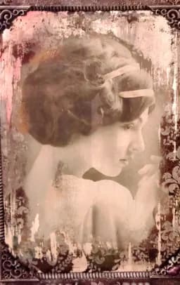 Sepia Ribbon Portrait