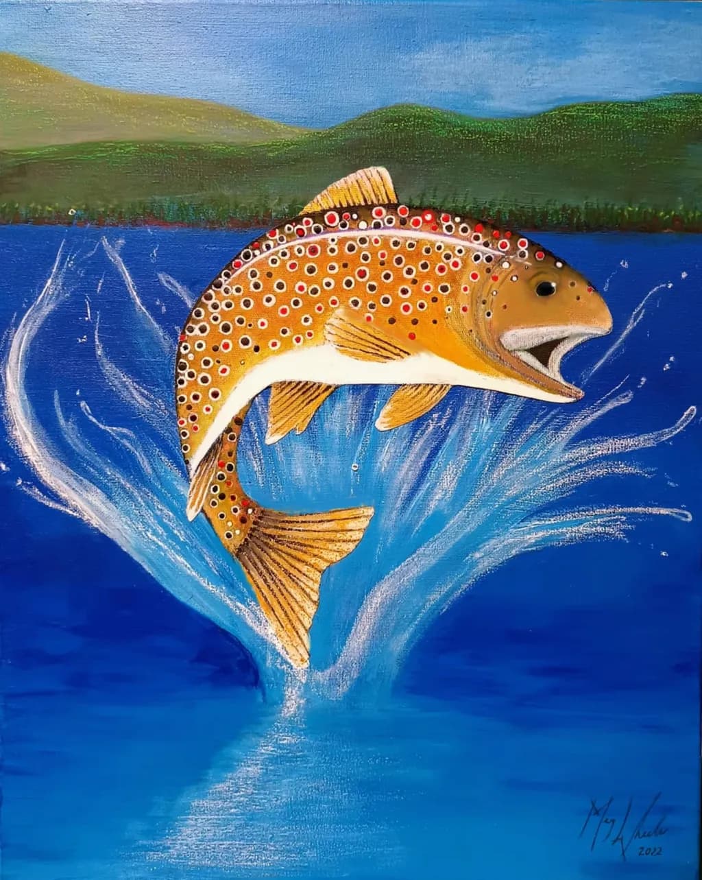 Splash Happy Brown Trout