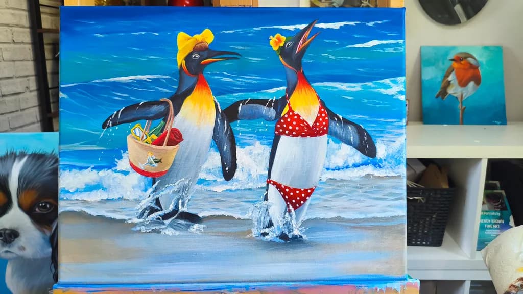 Penguin Paradise: A Splash of Fun in the Sun!