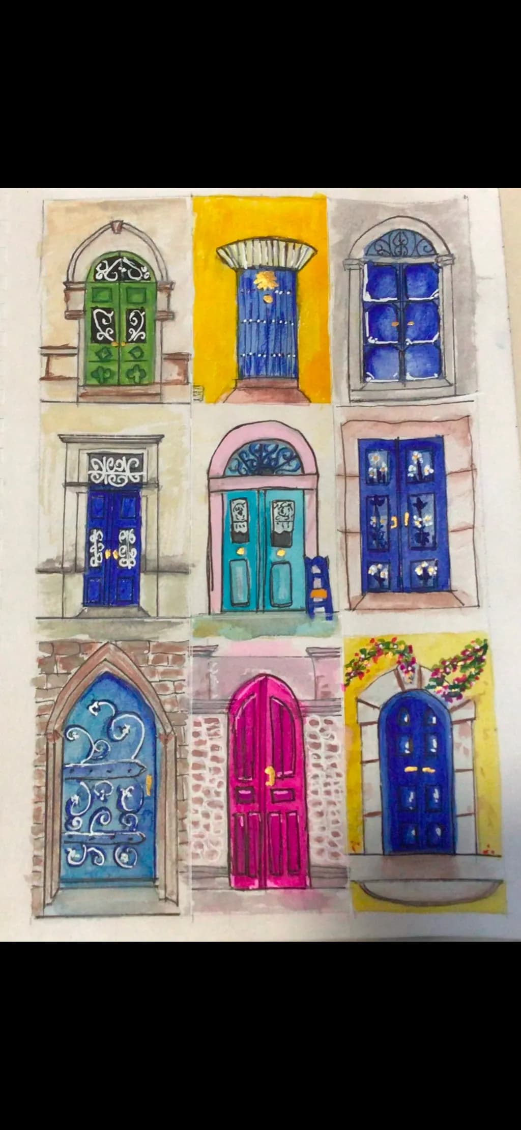 Whimsical Windows: A Colorful Collection of Artistic Doors and Their Stories