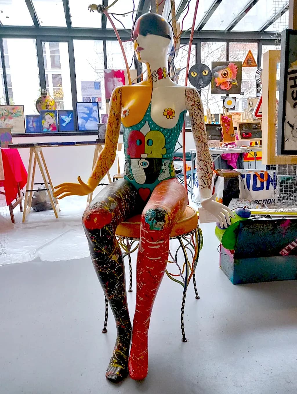 Colorful Mannequin Display