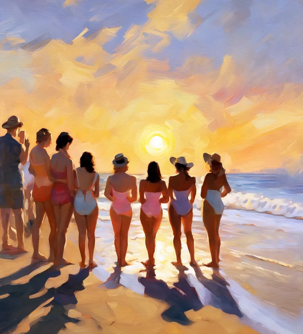 Hypnotic Beach Sunset