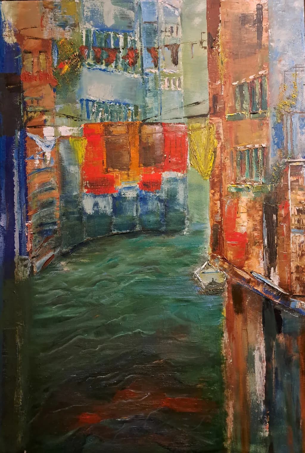 Whispers of Color: A Serene Canal Reflection