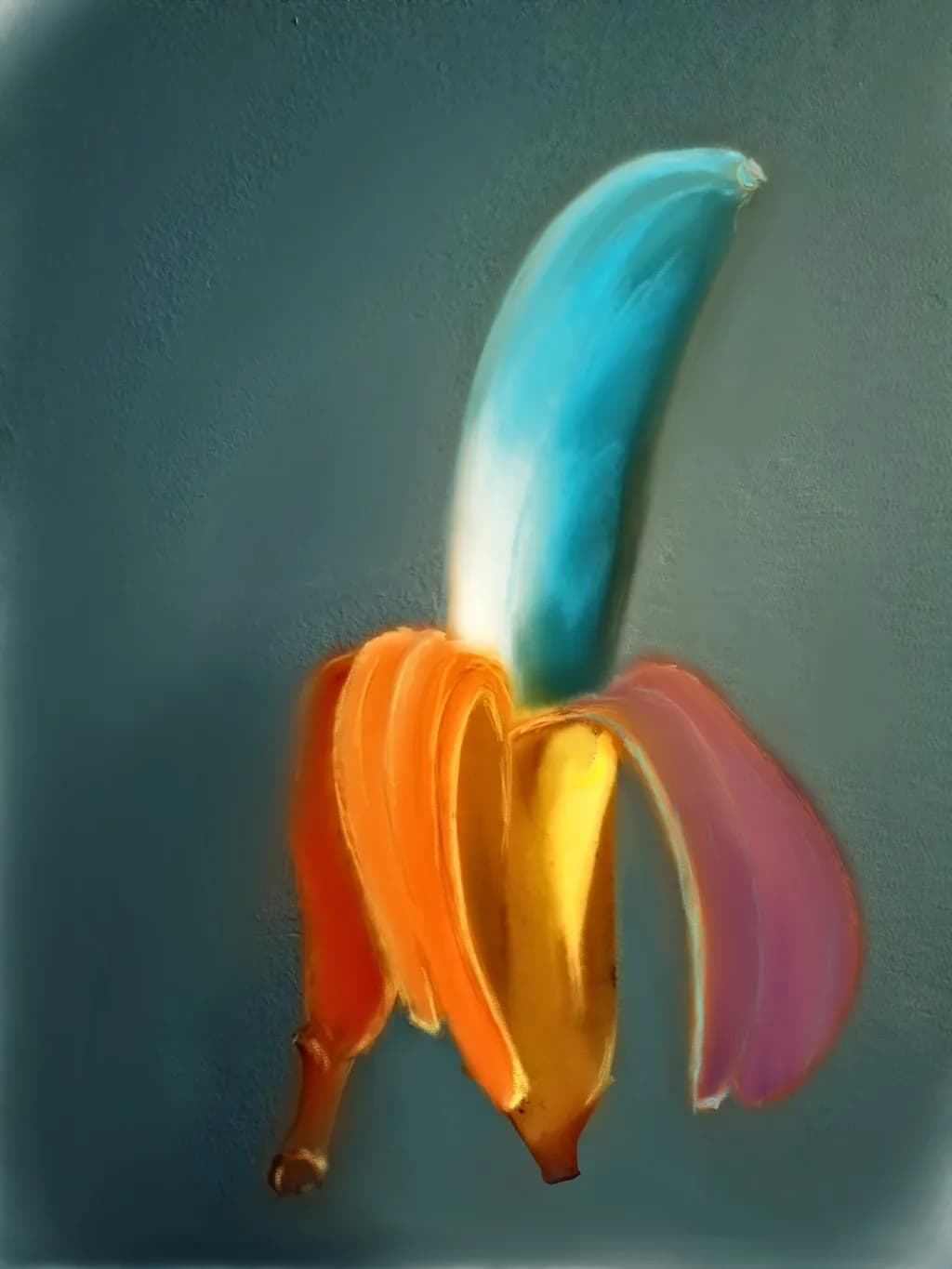 Vibrant Whimsy: An Abstract Celebration of Colorful Fruit