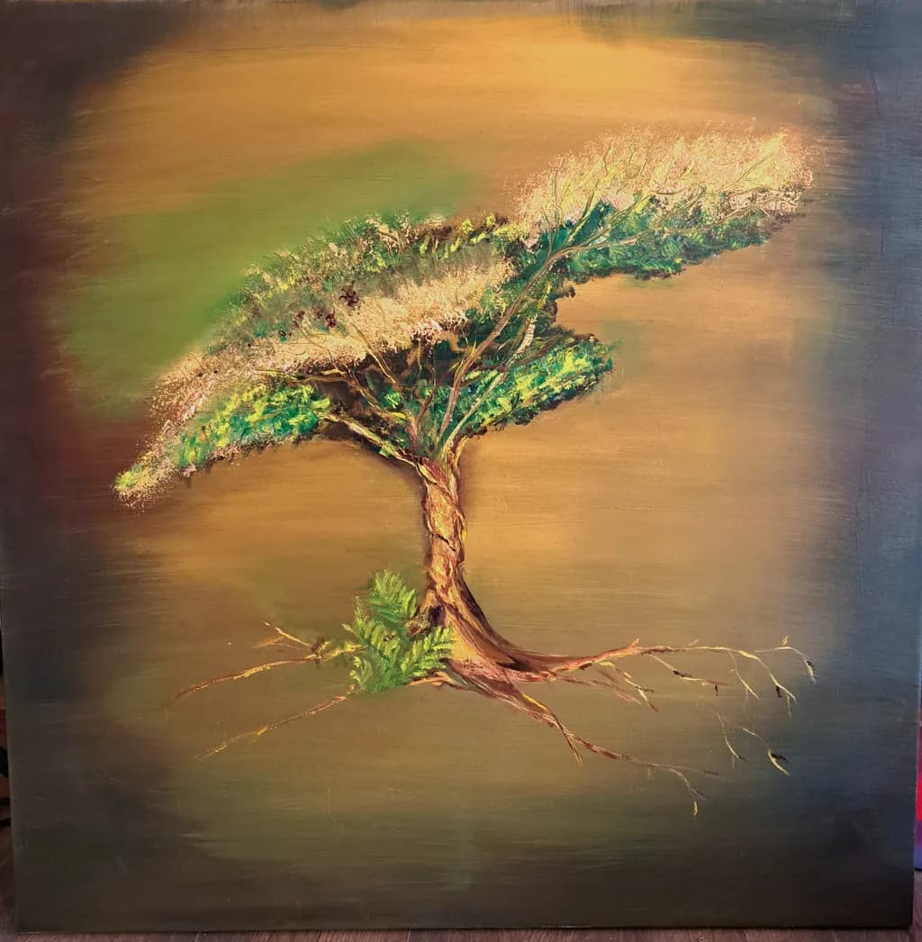 Whispers of Nature: An Abstract Journey Through the Essence of a Tree