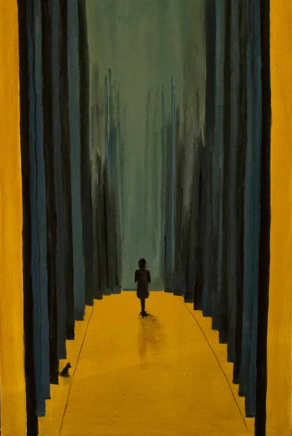 Journey Through Shadows: A Solitary Exploration of Depth and Contrast
