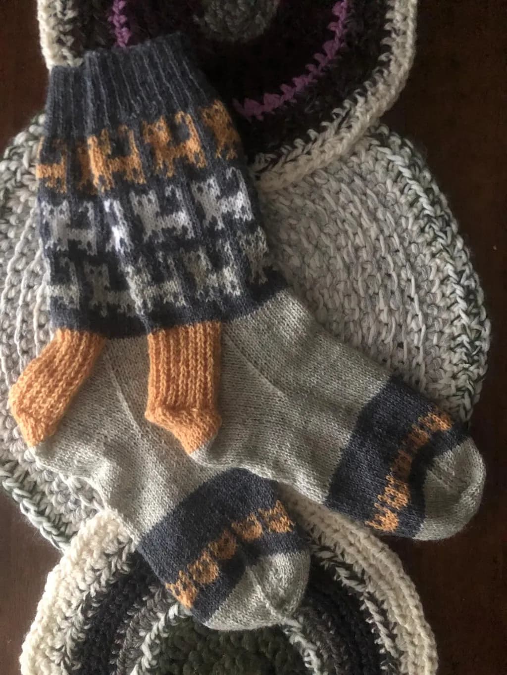 Feline Knit Socks