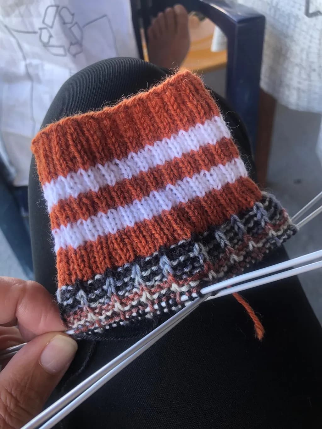 Striped Knit Cuff