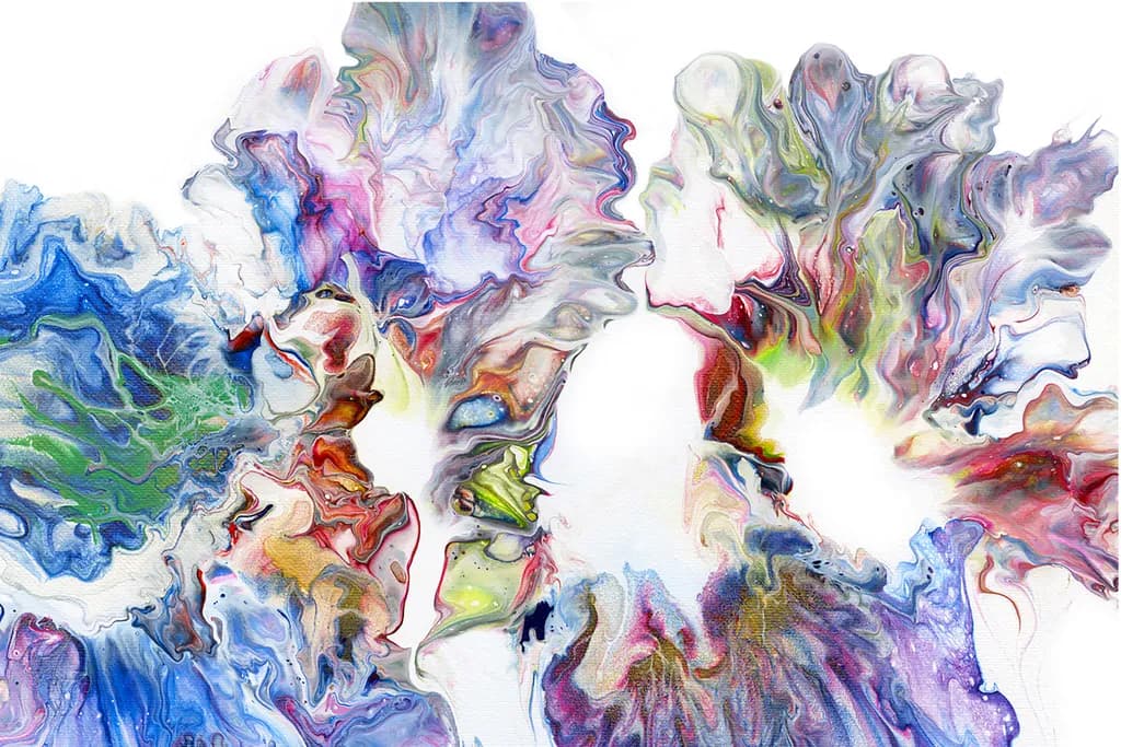 Vibrant Fluidity: A Dance of Colorful Swirls in Abstract Art