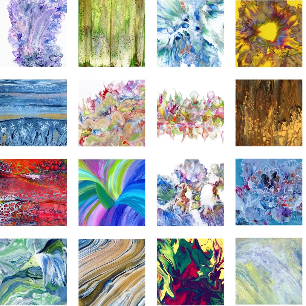 Vibrant Whirls: A Kaleidoscope of Colorful Abstract Expressions