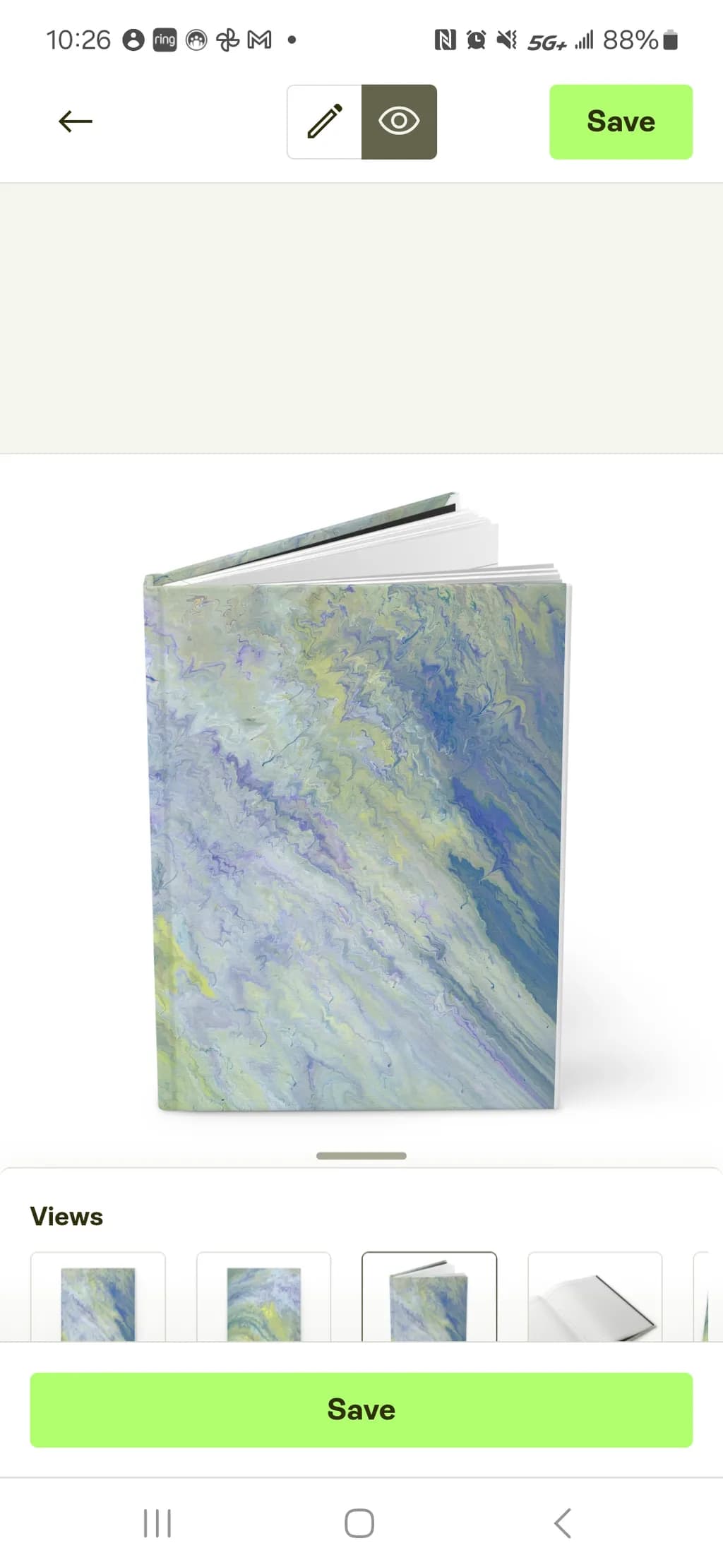 Whispers of the Ocean: A Serene Abstract Journey Through Blue and Green Tones