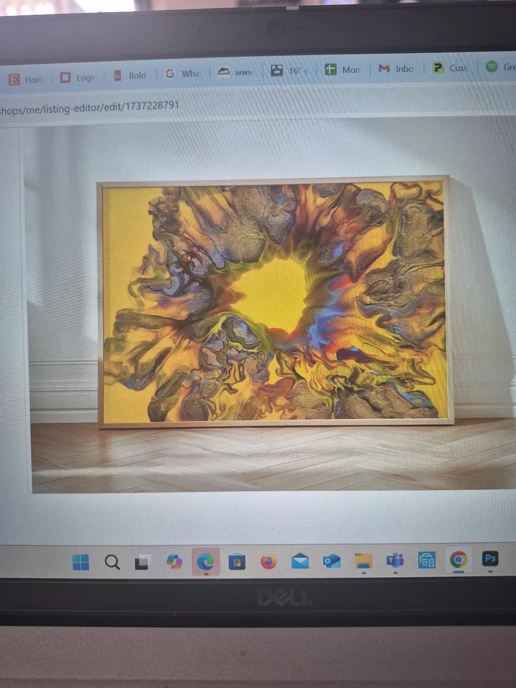 Vibrant Whirlwind: An Abstract Dance of Color and Texture