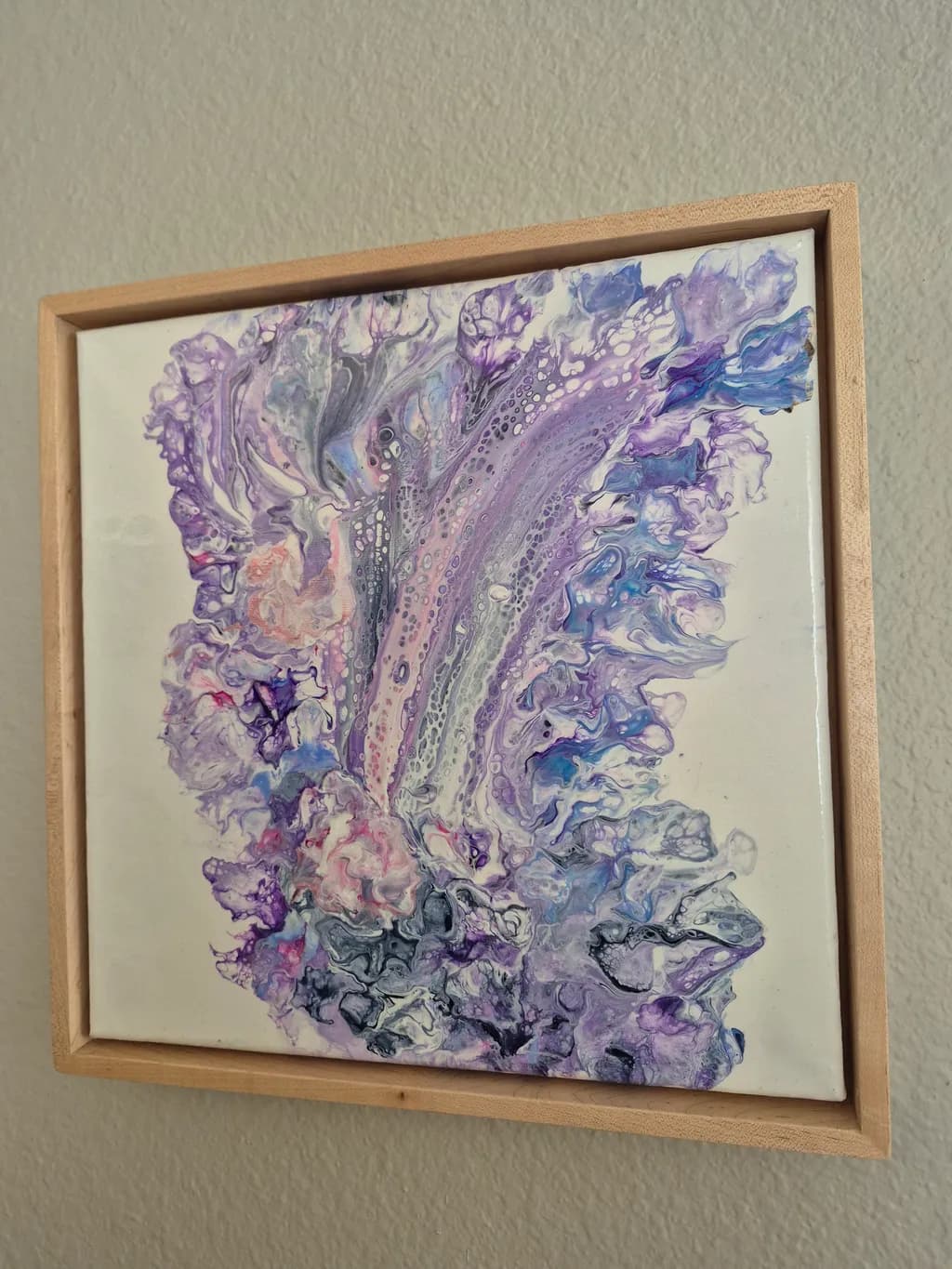 Whispers of Purple: An Abstract Journey Through Fluid Textures and Colors
