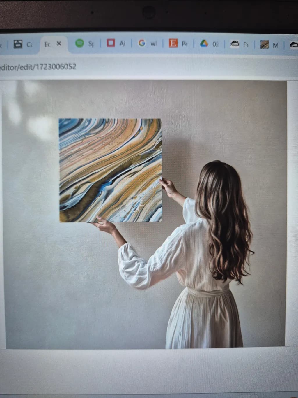 Whispers of Earth: A Serene Dance of Colors in Abstract Art