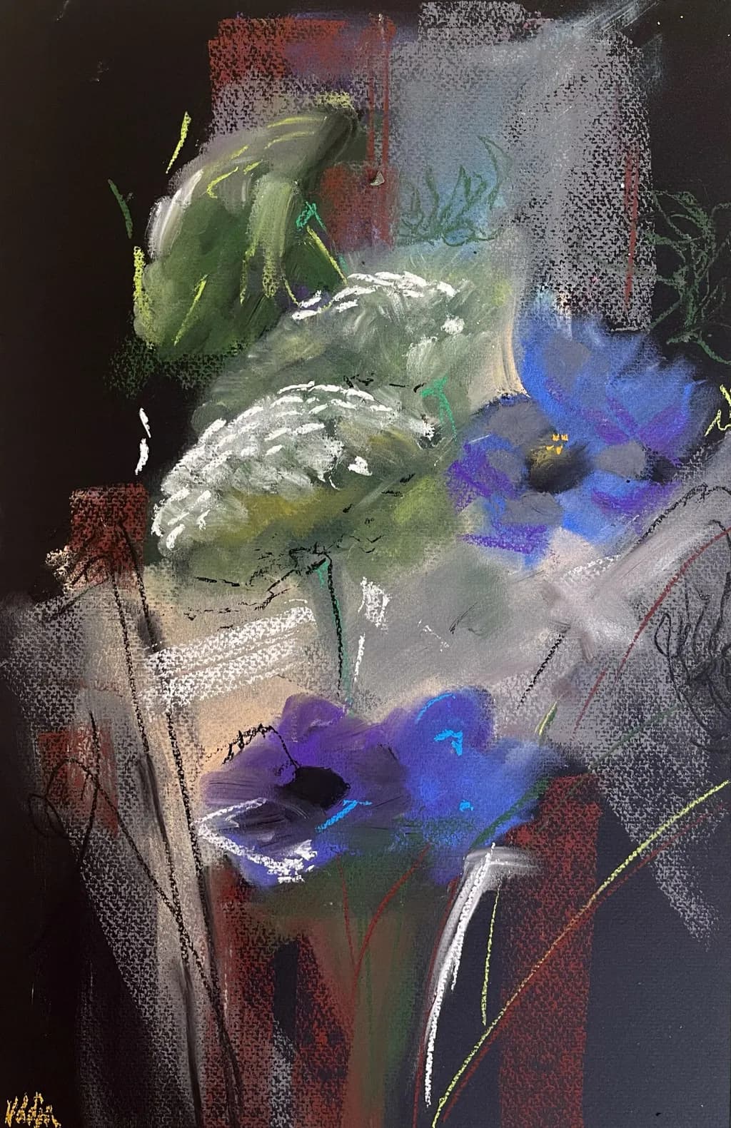 Whispers of Color: An Abstract Floral Journey Through Texture and Emotion