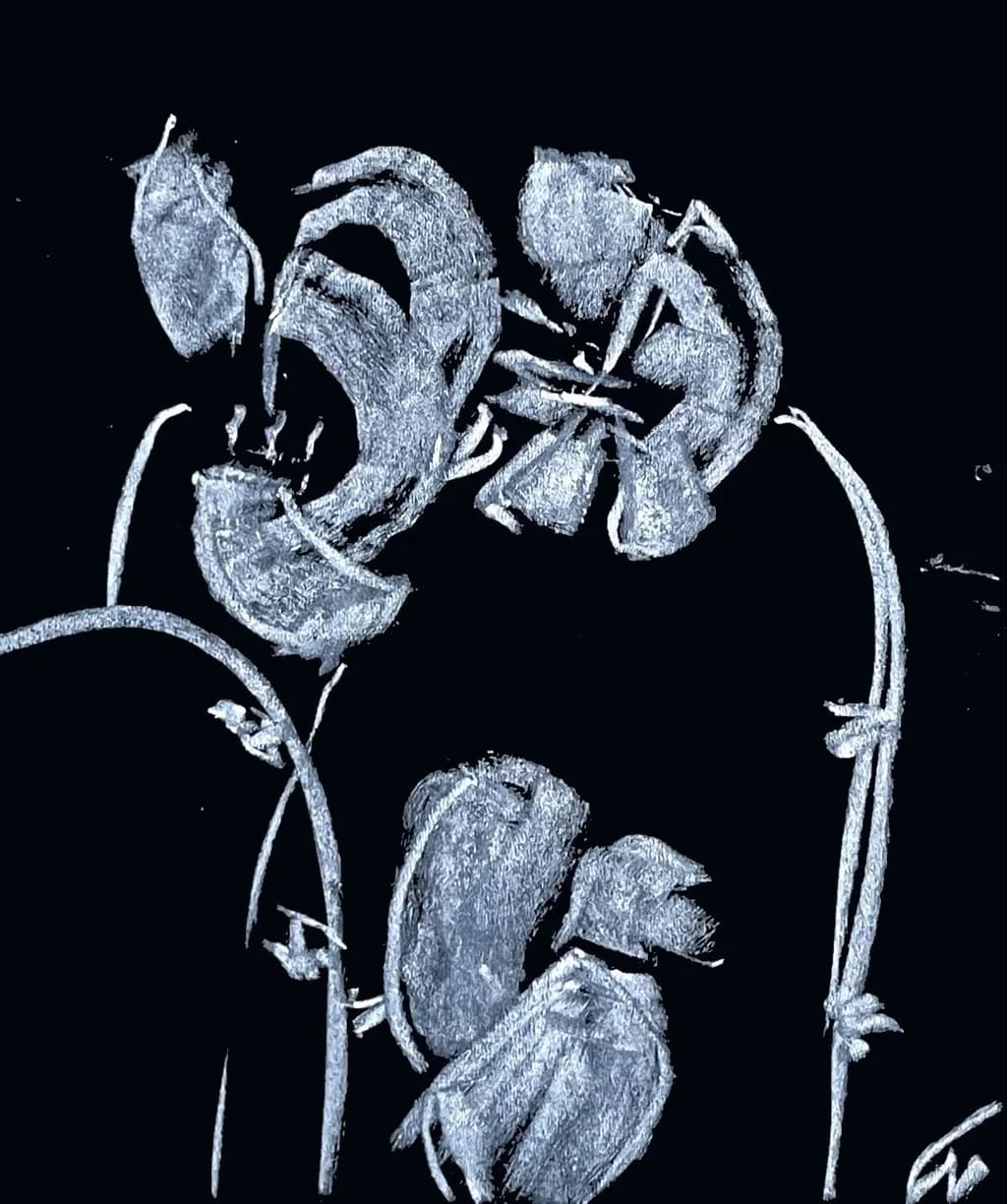Whispers of Monochrome: An Organic Dance of Texture and Form