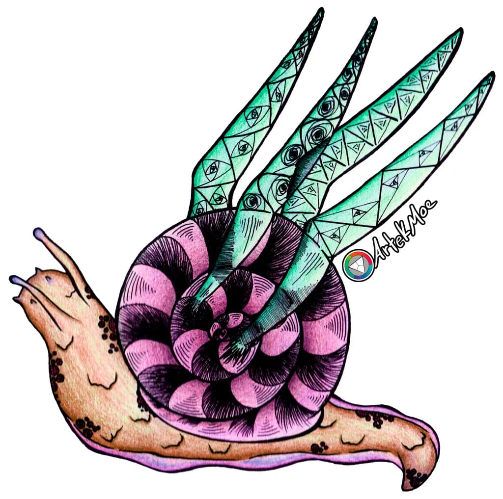 Pink Flight Snail