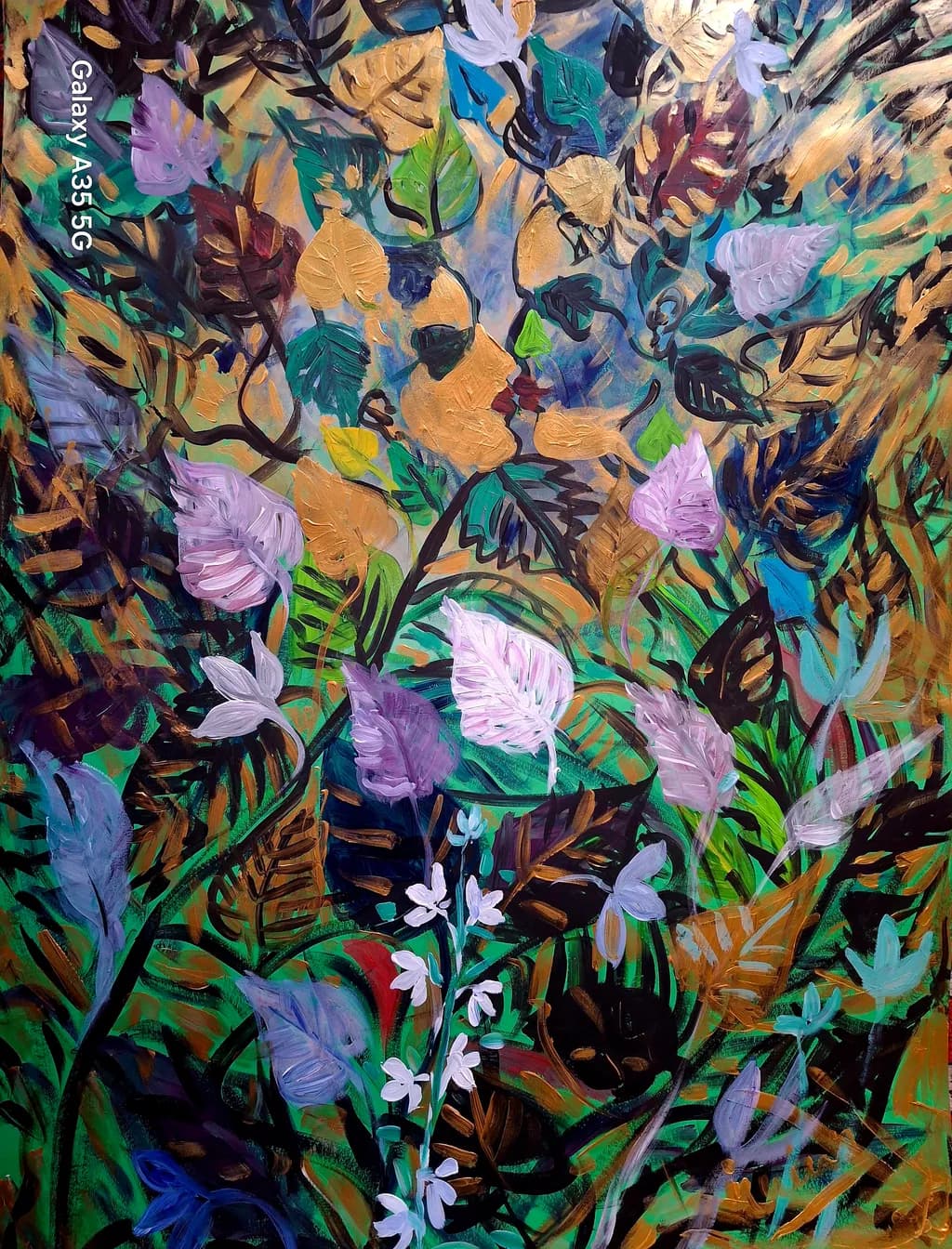 Vibrant Whispers of Nature: An Abstract Floral Journey Through Color and Emotion
