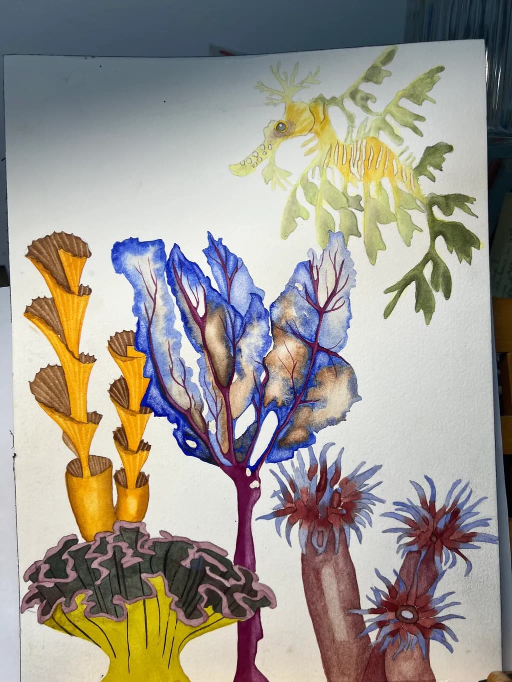 Whimsical Underwater Garden: A Vibrant Exploration of Marine Flora and Fauna