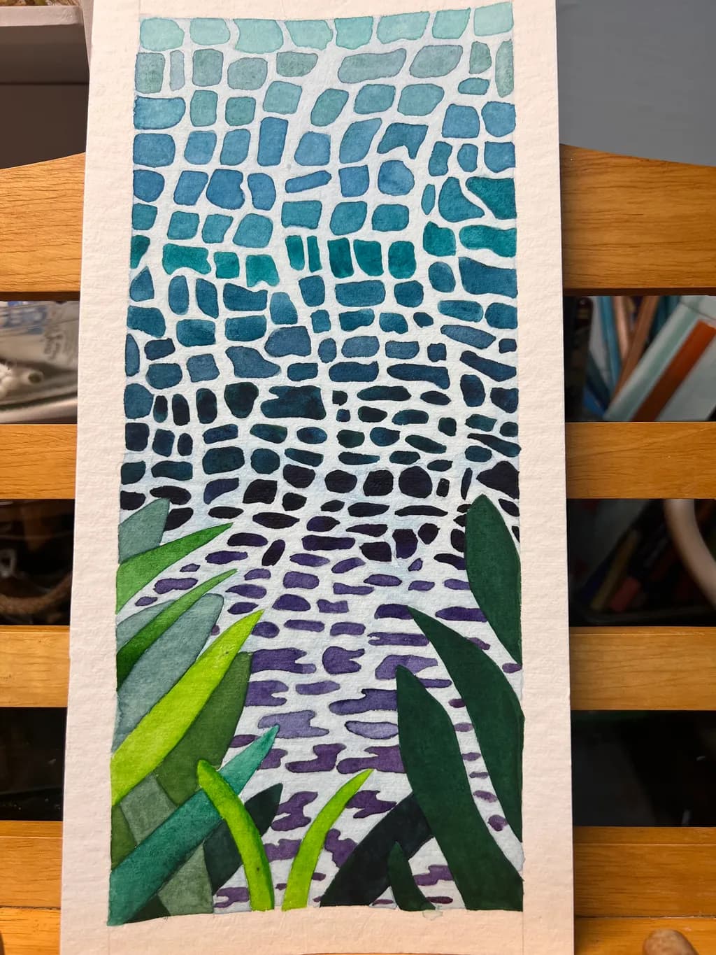 Reflections of Serenity: A Watercolor Journey Through Nature's Patterns