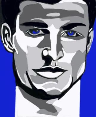 Blue Expressions: An Abstract Portrait of Emotion and Identity