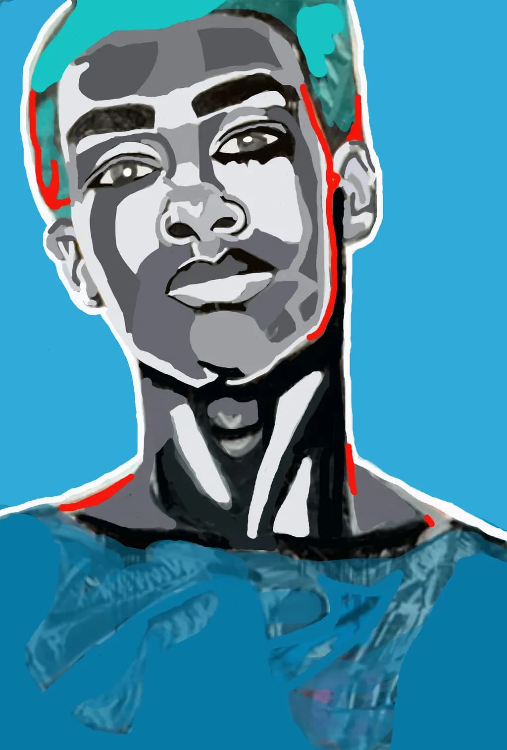 Vibrant Identity: A Modern Portrait of Strength and Expression