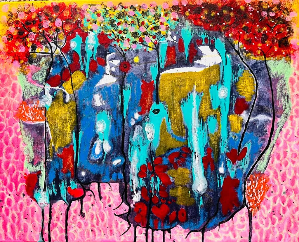 Vibrant Whispers: An Abstract Journey Through Color and Emotion