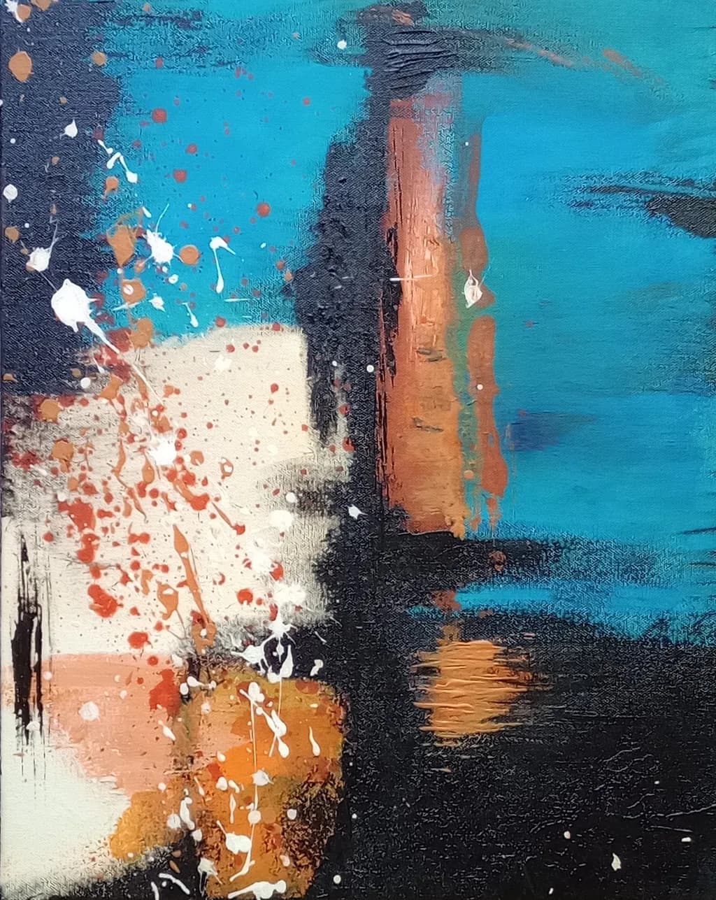 Vibrant Echoes: A Dance of Color and Texture in Abstract Expressionism