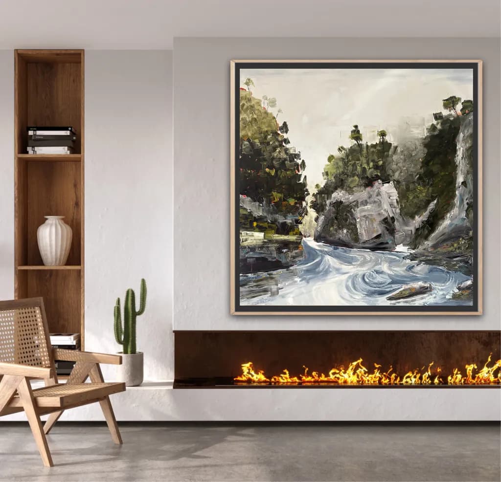 Whispers of the River: A Modern Landscape Embracing Nature's Serenity