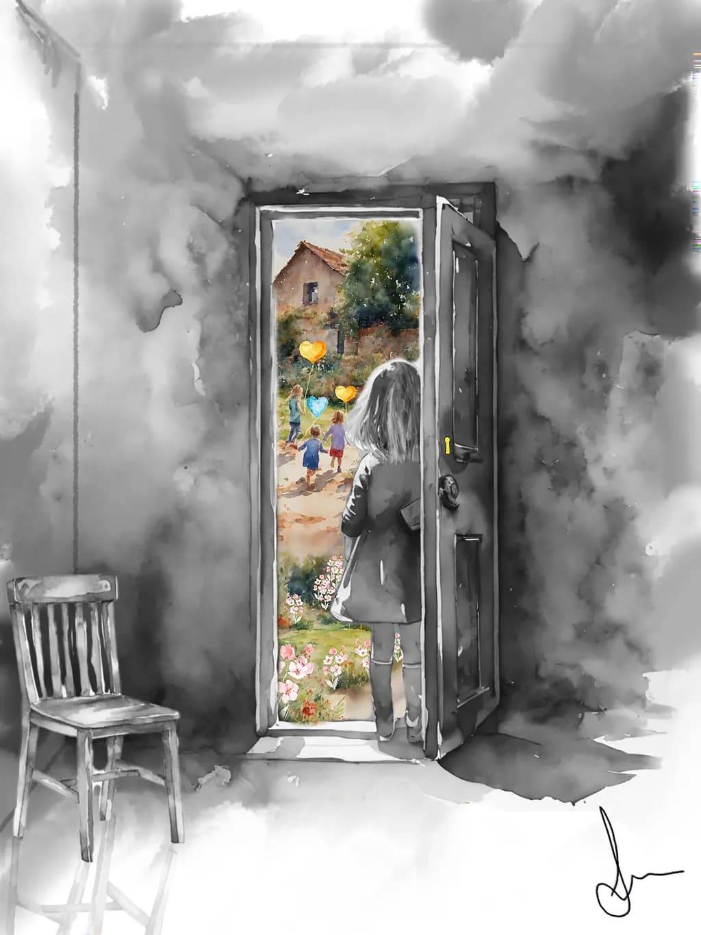 Embracing the Colors of Life: A Journey Beyond the Doorway
