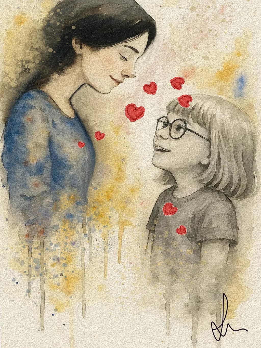 Her love spoke before I did..