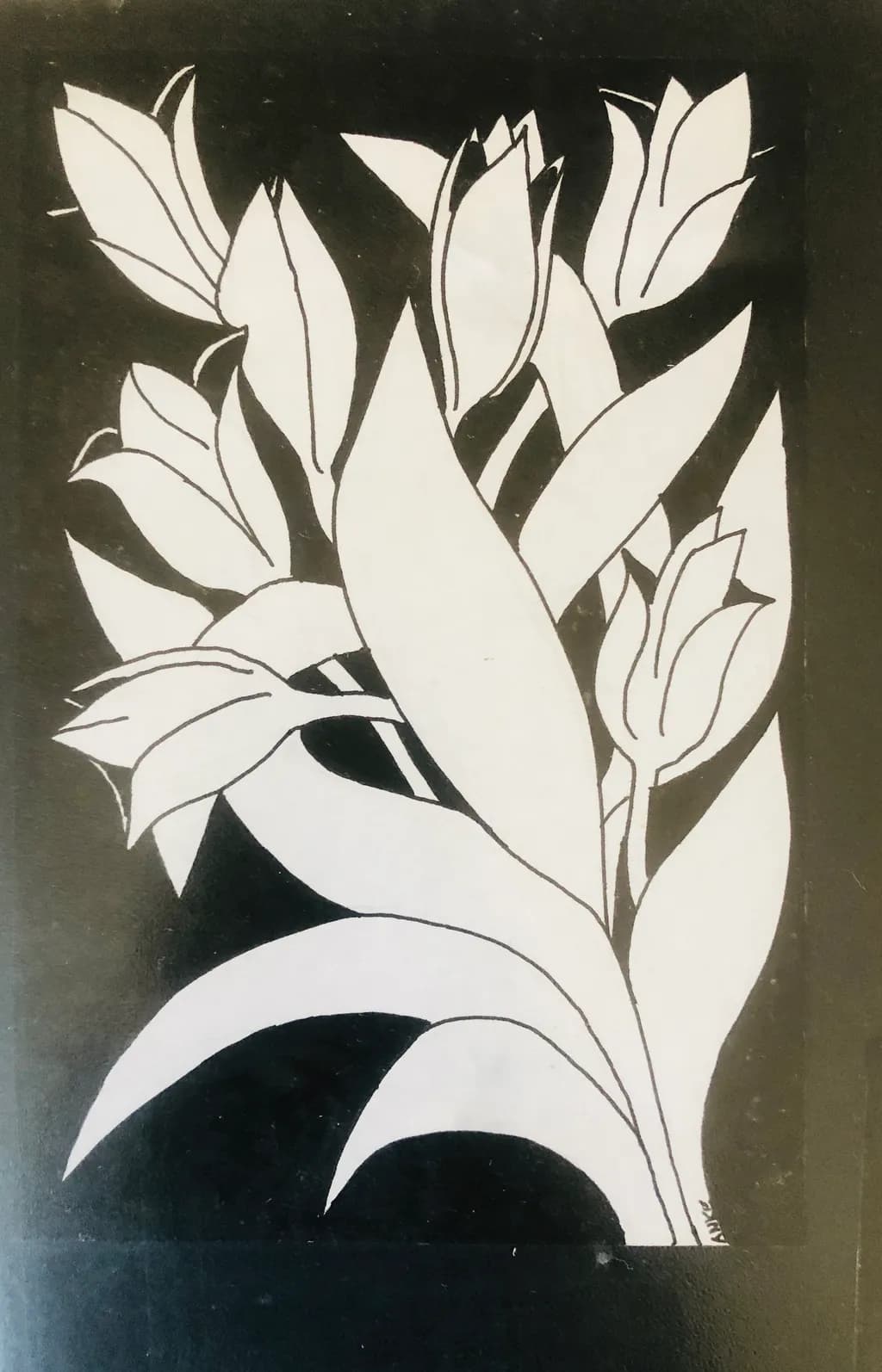 Whispers of Nature: A Monochrome Floral Dance