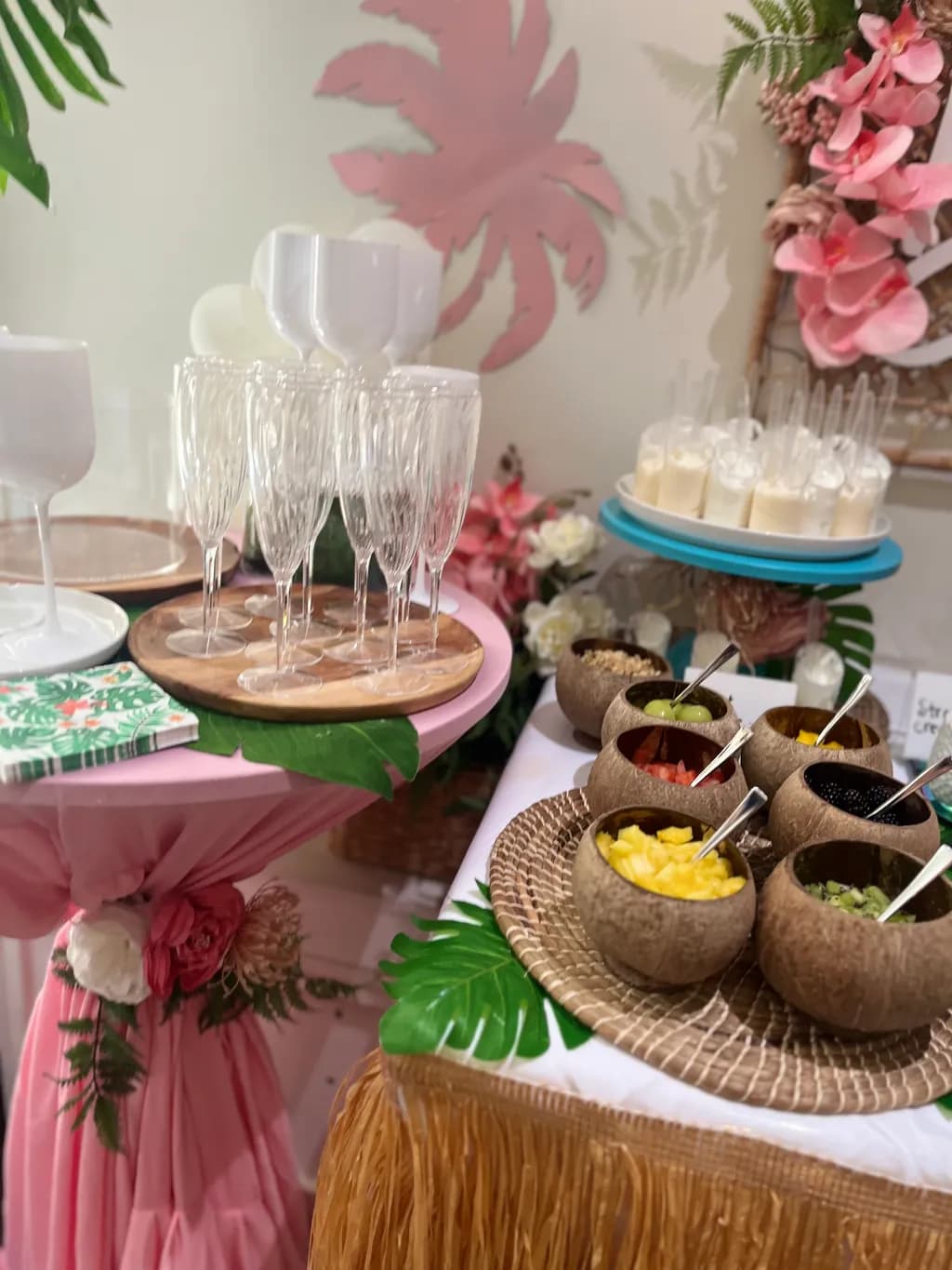 Tropical Elegance: A Vibrant Celebration of Colorful Delights and Refreshing Sips