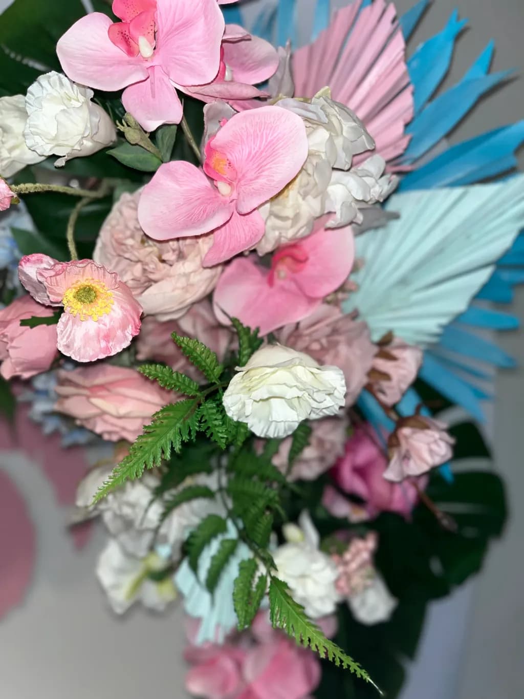 Whispers of Spring: A Vibrant Floral Symphony in Pink and Blue