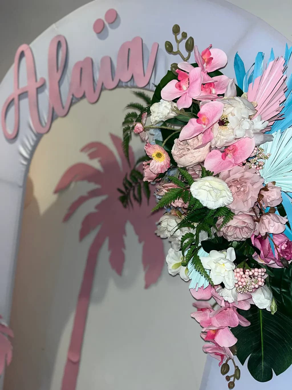 Whimsical Floral Archway: A Dreamy Celebration of Color and Elegance