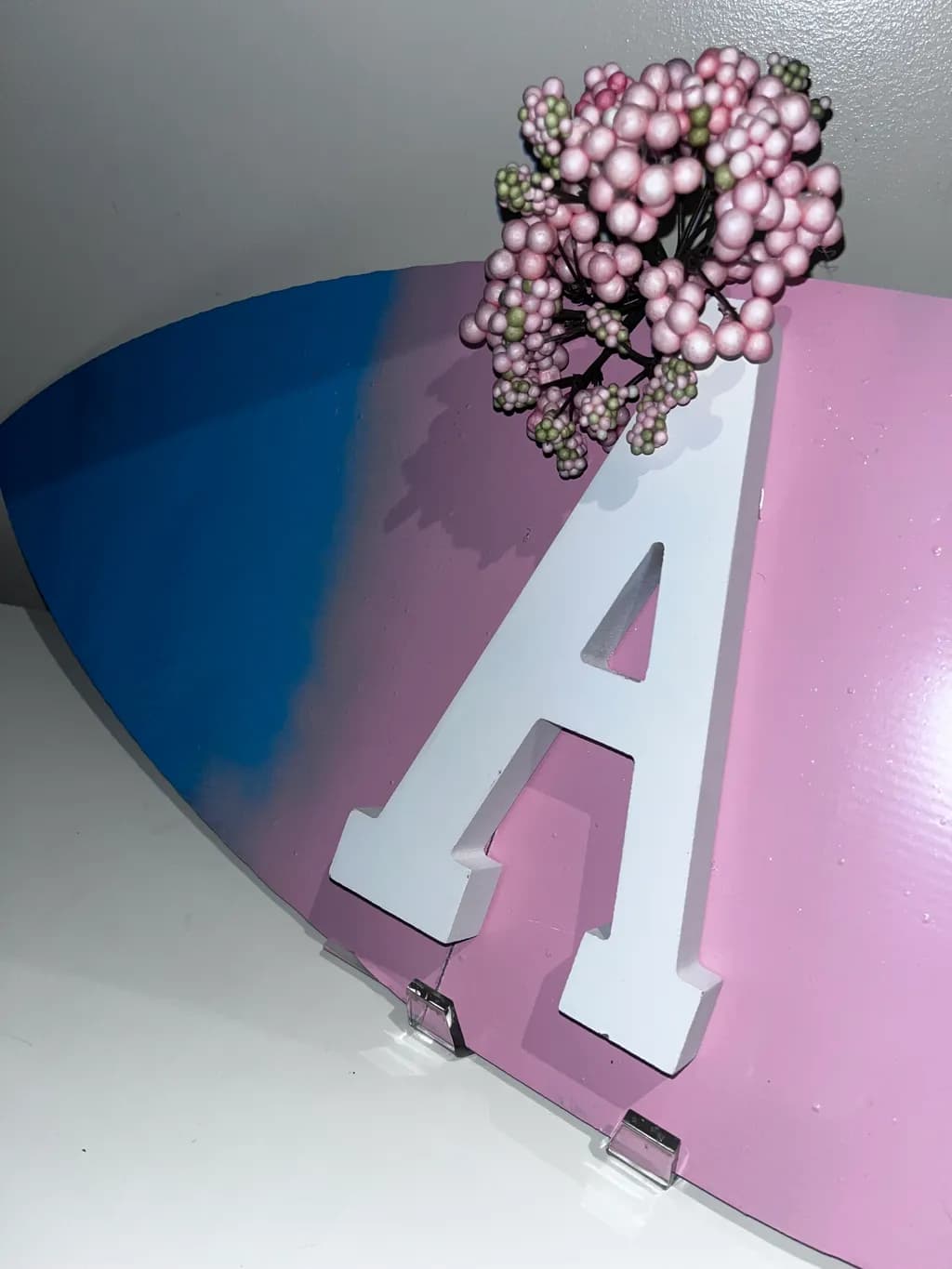 Whimsical Waves: A Playful Fusion of Color and Form with Floral Accent